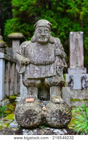 Buddha Statue At Okunoin Cemetery In Japan