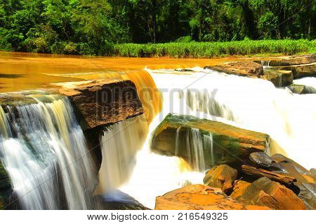 Kaeng sopha waterfall in Thung Salaeng Luang National Park Phitsanulok Thailand