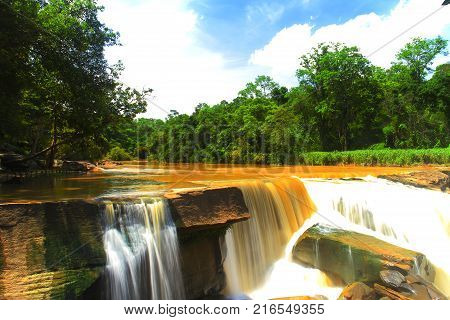 Kaeng sopha waterfall in Thung Salaeng Luang National Park, Phitsanulok, Thailand