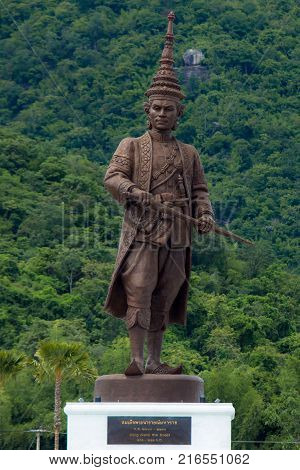 Ratchapak Park, Hua Hin, Prachuap Khiri Khan Province, Thailand. - OCTOBER 11, 2015 : Great Giant 7 King Statues Hua Hin Thailand.