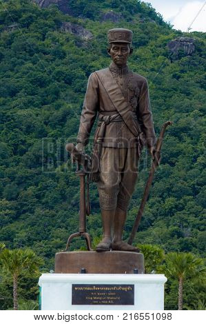 Ratchapak Park, Hua Hin, Prachuap Khiri Khan Province, Thailand. - OCTOBER 11, 2015 : Great Giant 7 King Statues Hua Hin Thailand.
