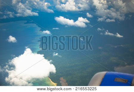 Aerial Shot of Clouds in Sky top view