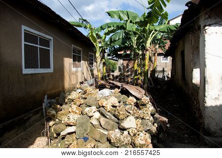 Decaying Historical City Stone Town In Zanzibar
