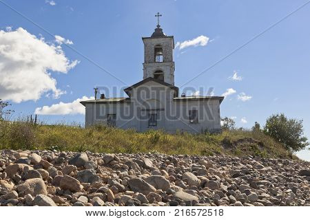 Church of Introduction of Blessed Virgin Mary to the Temple in the village Goritsy of the Vologda region, Russia