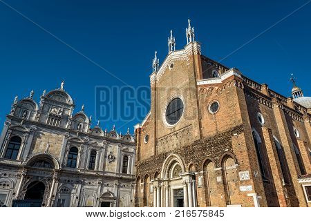 The Basilica di San Giovanni e Paolo in Venice, Italy