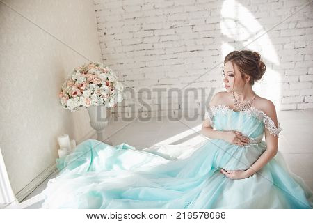 Pregnancy, Pregnant Woman, Family Planning, Caesarean Section Delivery, Waiting For Delivery. Depres