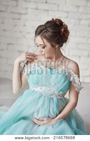 Pregnancy, Pregnant Woman, Family Planning, Caesarean Section Delivery, Waiting For Delivery. Depres