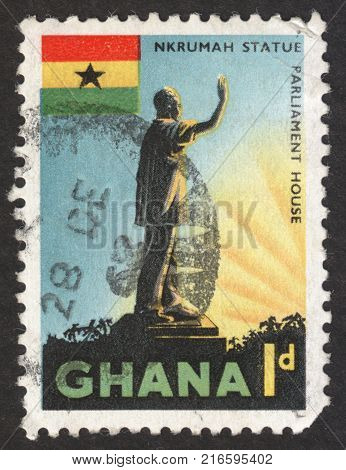 MOSCOW RUSSIA - CIRCA NOVEMBER 2017: a post stamp printed in FRANCE shows Cognac the series 