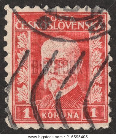 MOSCOW RUSSIA - CIRCA NOVEMBER 2017: a post stamp printed in FRANCE shows Cognac the series 