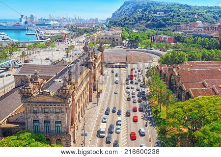 Panoramic View Of The Seville From The Observation Platform Metropol Parasol, Also Known As Las Seta