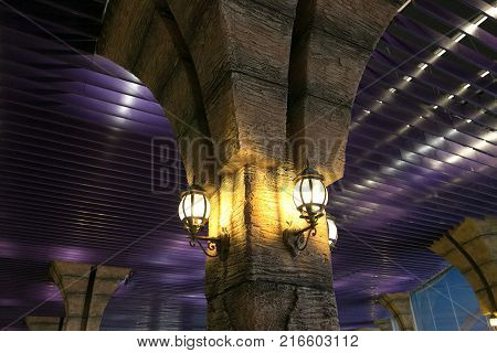 Ceiling And Wall. Original Repression Of The Interior.