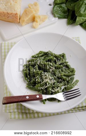 Gnocchetti tirolesi with shredded Parmesan cheese