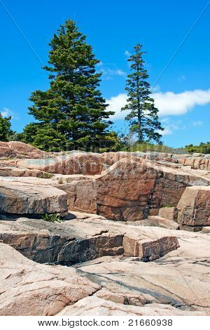 Vista del Parque Nacional de Acadia, Maine.