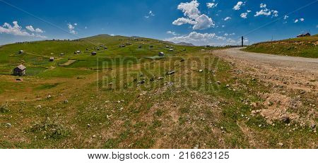 High-Resolution Landscape Panorama of Adjara region of Georgia near Khulo village
