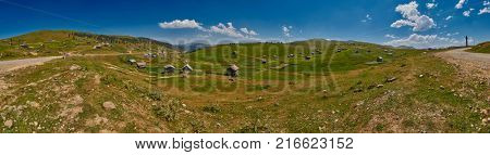 High-Resolution Landscape Panorama of Adjara region of Georgia near Khulo village