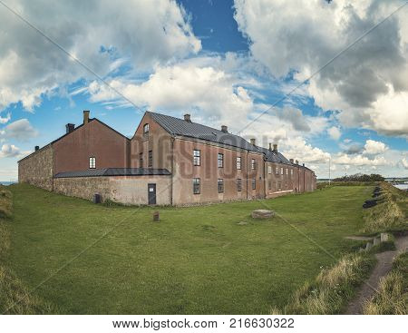 Varberg Fortress is a former fortification in Varberg Halland County Sweden.