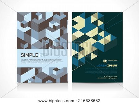 Multipurpose Flyer template layout design with Geometric Element. Creative modern vector illustration.