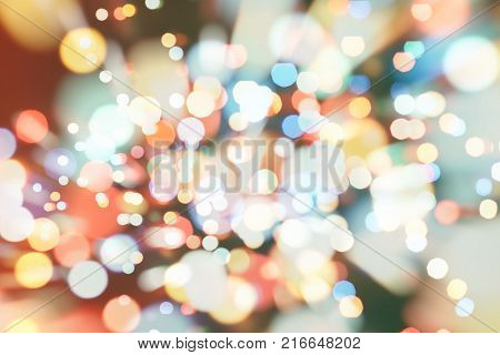 celebration Twinkly Lights and Stars Christmas Background