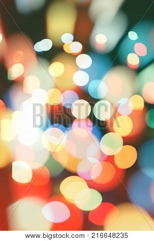 celebration Twinkly Lights and Stars Christmas Background