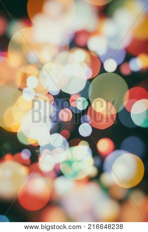 celebration Twinkly Lights and Stars Christmas Background