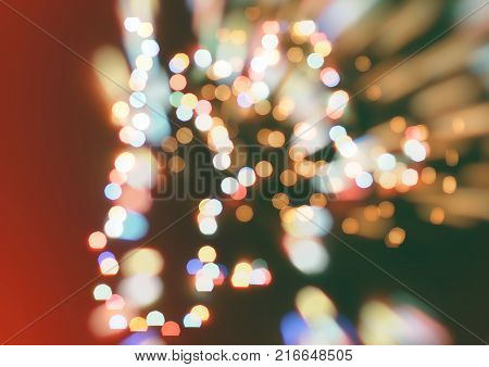 celebration Twinkly Lights and Stars Christmas Background