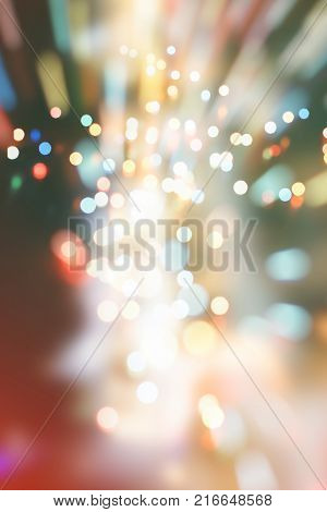 celebration Twinkly Lights and Stars Christmas Background
