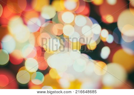 celebration Twinkly Lights and Stars Christmas Background