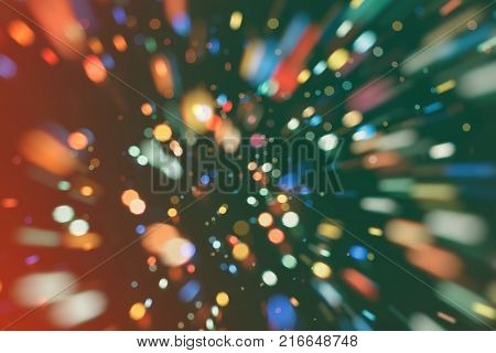 celebration Twinkly Lights and Stars Christmas Background