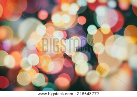 celebration Twinkly Lights and Stars Christmas Background