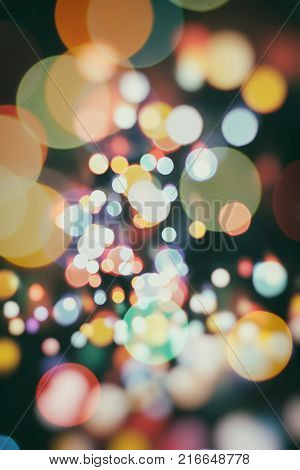 celebration Twinkly Lights and Stars Christmas Background