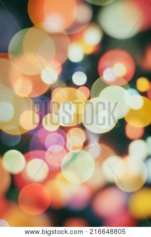 celebration Twinkly Lights and Stars Christmas Background
