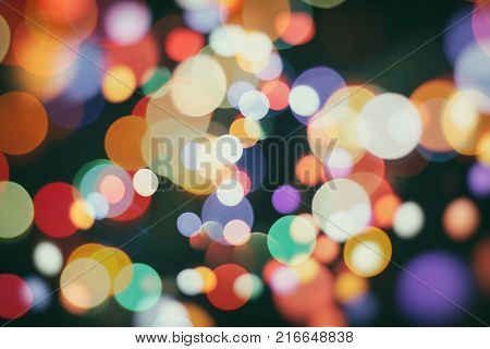 celebration Twinkly Lights and Stars Christmas Background