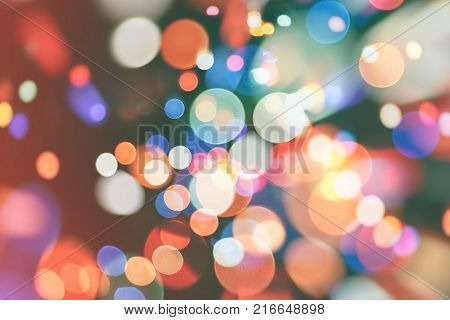 celebration Twinkly Lights and Stars Christmas Background
