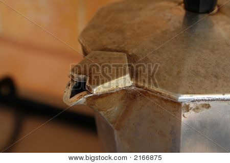 Détail de la machine à café