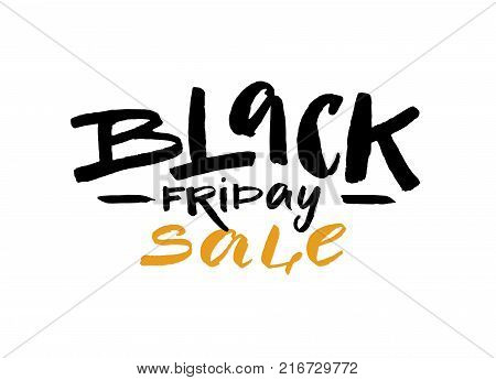 Black Friday Sale: vector illustration on white background