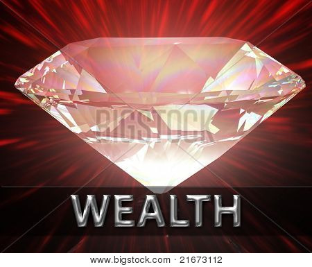 Luksus Pension rigdom besparelser investeringer koncept baggrund diamant illustration