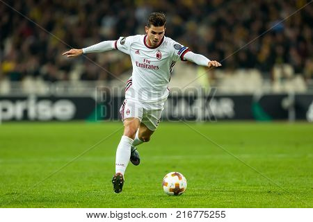 Uefa Europa League Game Between Aek Fc Vs Ac Milan