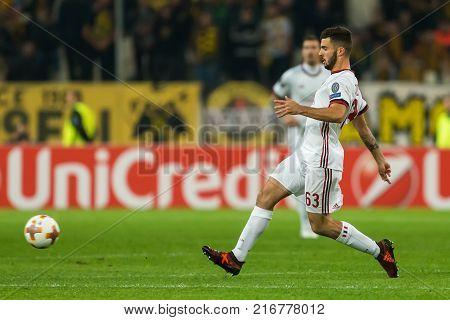 Uefa Europa League Game Between Aek Fc Vs Ac Milan