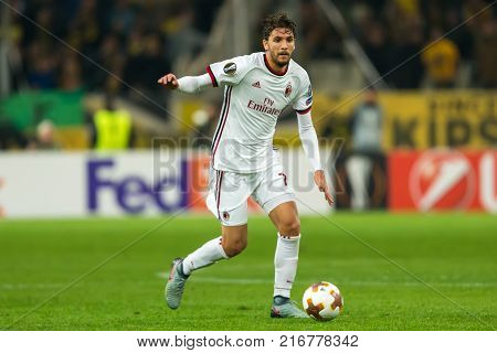 Uefa Europa League Game Between Aek Fc Vs Ac Milan