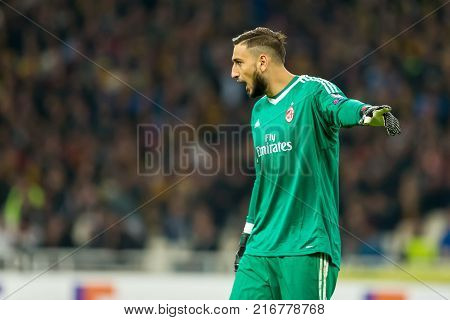 Uefa Europa League Game Between Aek Fc Vs Ac Milan
