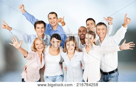Business people business people top view people group business group people happy