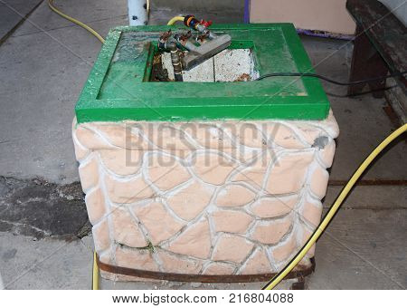 Insulated Water Borehole. House Water Borehole Drilling for Water Supply System. Bore water installation bore pumps.