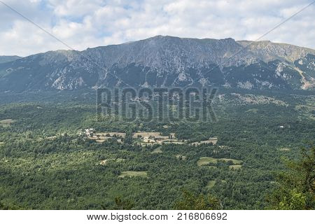 Mountain Landscape From Caramanico Terme (abruzzi, Italy)