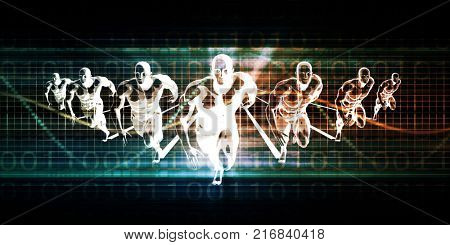 Healthcare Technology With a Human Body Scan Concept