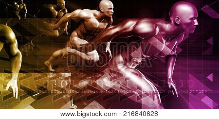 Performance Management and Job Evaluation Concept Art 3D Render