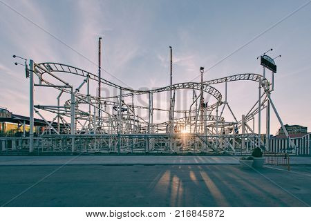 Coney island at sunset, Coney Island cyclone
