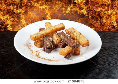 Rusk mit Knoblauch