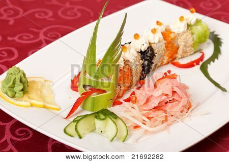 Sushi sulla piastra