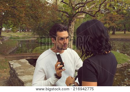 Young Couple Having Trouble In A Relatioship. Relationship Difficulties.