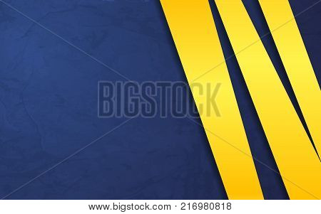 blue vector background paper layer with yellow color and space for text and message modern artwork design